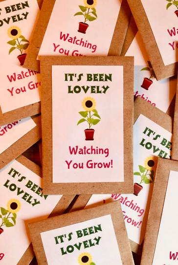 End Of Term Gift For Class Sunflower Seeds Kit Kids - It's Been Lovely Watching You Grow 10 Packs