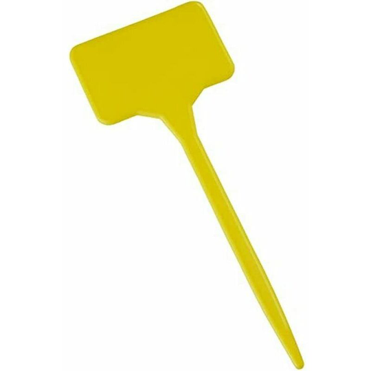 Herb Plant Labels - Yellow Garden Label Holders - Plant Label for Seeds Set of 10 - Plastic Plant Labels
