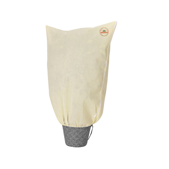 Winter Frost Protection Zipped Fleece Hood Bag For Potted Garden Plants Beige Different Sizes 1x0,8m (de) - Gardebruk