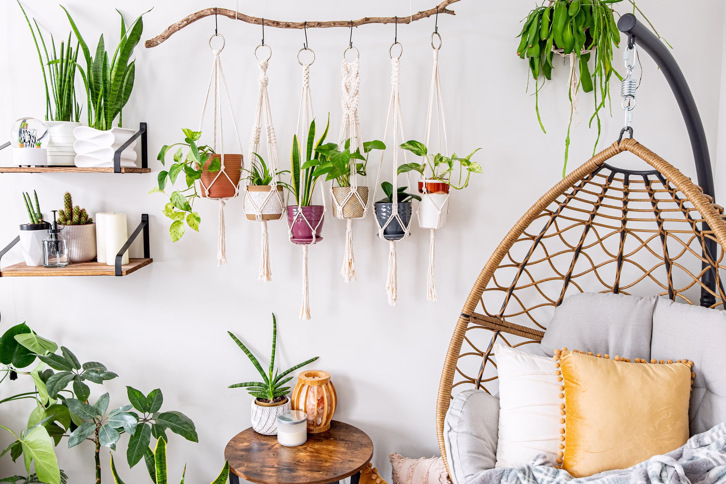 Macrame Plant Hanger, Hanging Planter Indoor, Small Large Pot Holder, Boho Home Decor Ideas, Houseplant Wall Planter, Art