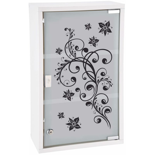 HI - Medicine Cabinet 30x15x50 cm Stainless Steel w te