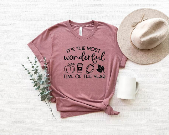 It's The Most Wonderful Of Year Shirt, Thanksgiving Coffee Gift, Fall Shirt For Women, Football Season