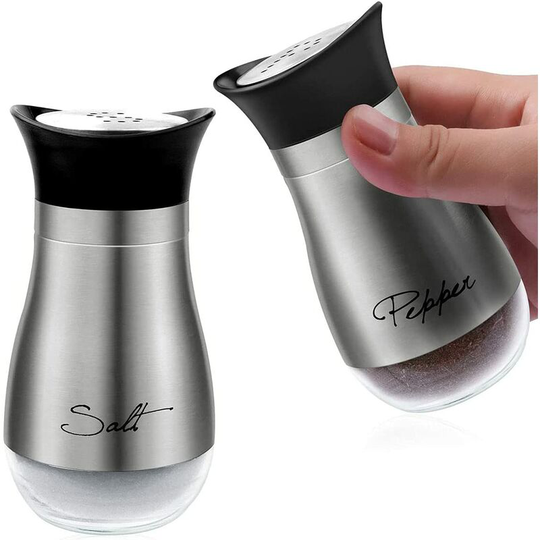 Perle Rare - Basic Salt & Pepper shakers - Stainless Steel