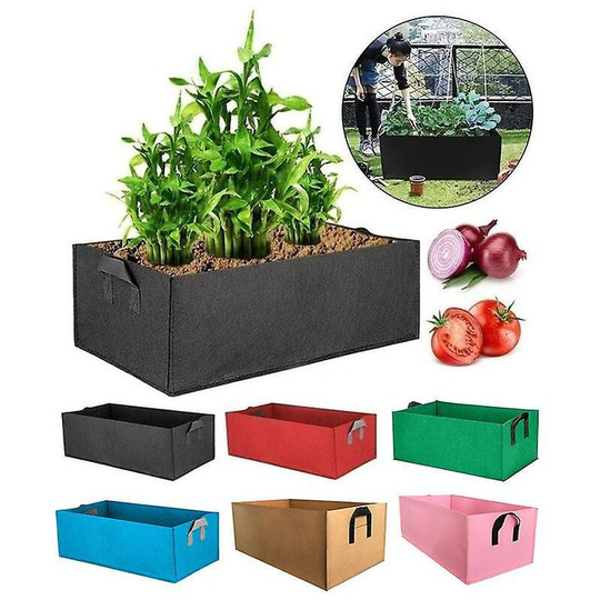 Plant Grow Bags Vegetable Flower Pot Planter Garden Raised Planting Bed Container Home Decor,red,60X30x20cm