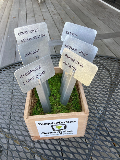 Custom Stamped Metal Flower/Herb/Vegetable Garden Plant Markers