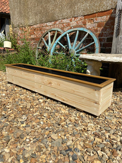 Rustic Wooden Farmhouse Garden Flower Planters