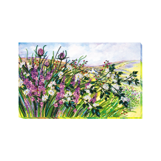 Diy Bead Embroidery Kit On Art Canvas "Music Of Herbs