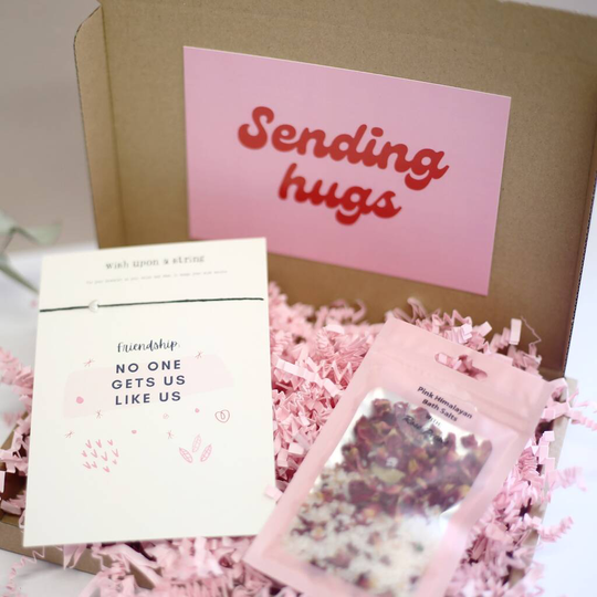 Friendship Letterbox Gift With Bath Salts