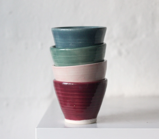 Hand-Thrown Small Salt & Pepper/Condiment Pinch Bowls By Fich Ceramics