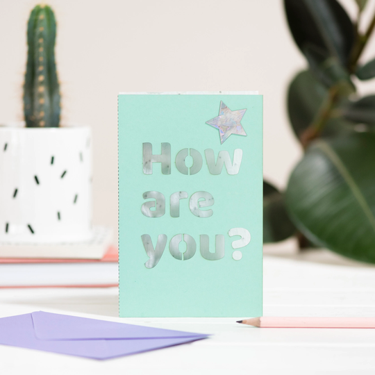 Seed Paper Card, How Are You Eco Laser Cut Card