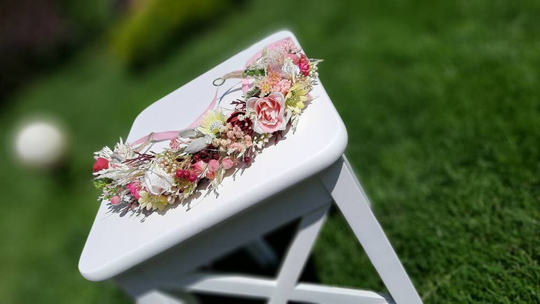 Pink Flower Crown For Mummy & Daughter Bridal Hair Flower Accessories Mother Wreath Children's