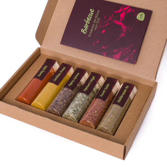 Craftly® Explore Bbq Set - The Explorer Box With 6 Different Rubs & Marinades To Give Away Or Discover Yourself