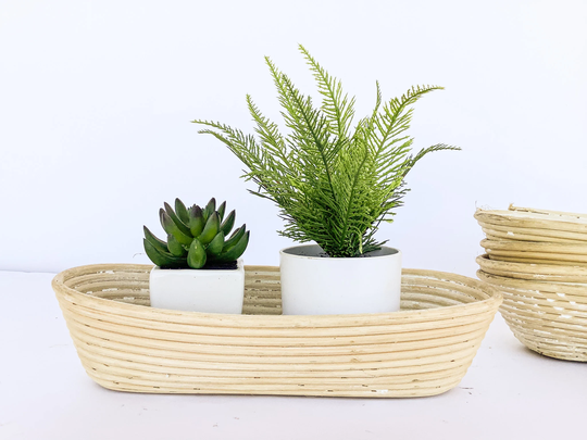 European Bread Proofing Basket, Vintage Banneton Dough Bowl