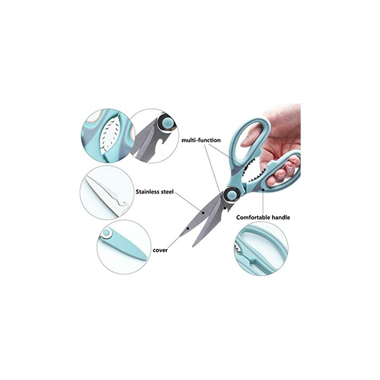 Heavy Duty Kitchen Scissors, Sharp Stainless Steel Multi-Purpose Kitchen Scissors, Kitchen Scissors for