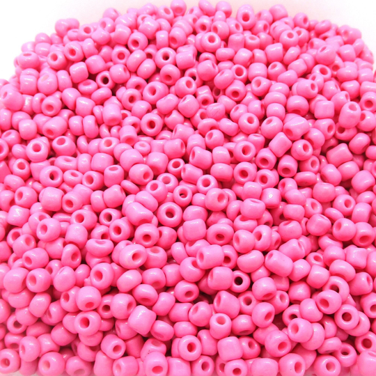 Dark Pink Seed Beads, 4x3mm 20 Grams, Jewelry Making Supplies