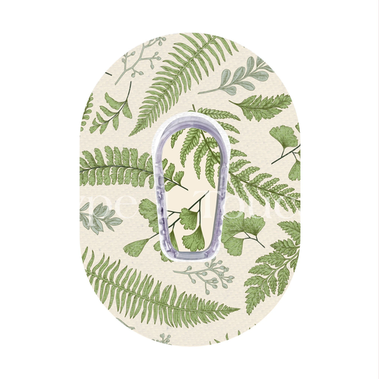 Earthy Herb Leaves Dexcom G6 Overpatch, Leopard Print Game Patch