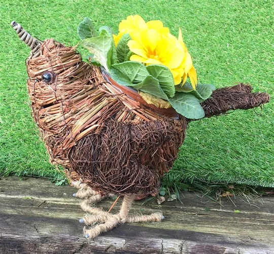 Birds Plant Pots, Decoupaged Bird Pots, Brushwood Planter , Garden Gifts, Indoor Plants, Decorations, Home Gifts