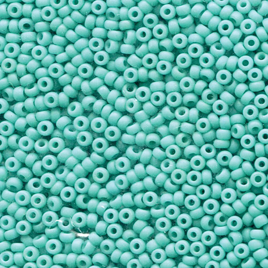 Miyuki Seed Beads 11/0 Matte Opaque Light Blue 11-413F 24G, Round Beads, Glass Size 11 Japanese