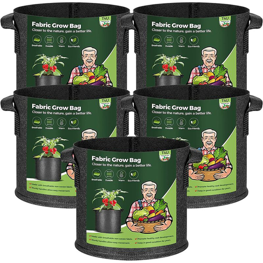 Potato planting bag, plant planting bag, 6 garden planting bags, apple bag with window and handle, vegetables, fruit and plants