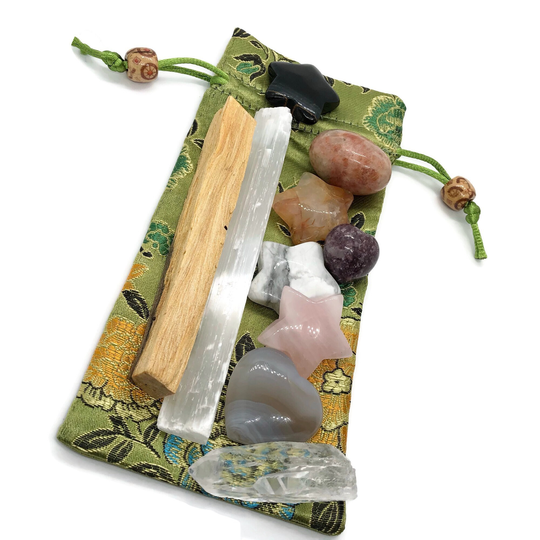 Chakra Crystals For Meditation & Gridding | Crystal Stars Hearts Set Magic Zodiac 7 Healing