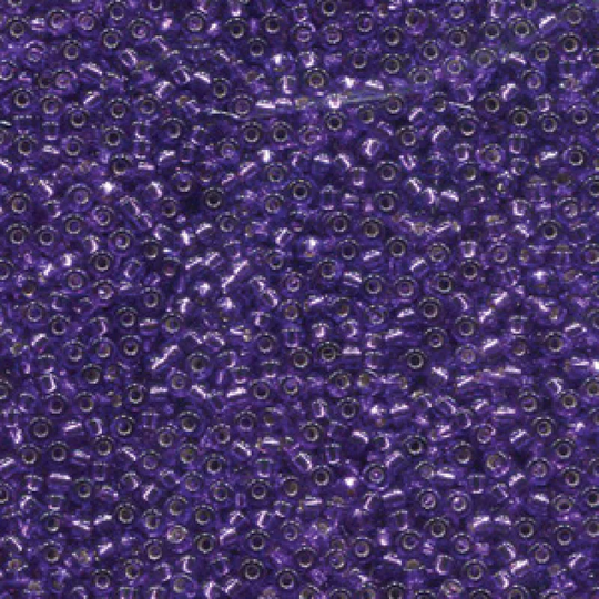 Miyuki Seed Beads 11/0 Purple Silver Lined , 1344-New