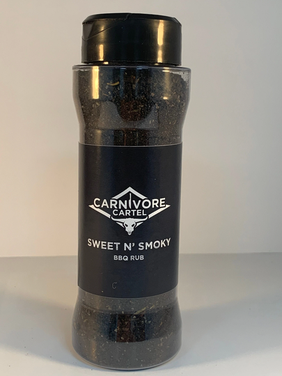 Carnivore Cartel Sweet N' Smoky Black Bbq Rub - 25G, 100G, 200G Beef Brisket Steak Smokehouse Steakhouse