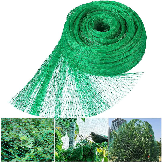 Bearsu - Green Anti Bird Netting, Garden Bird Protective Net, Garden Plant Netting, Reusable Fencing Mesh, Protect Grape Fruit Vegetables from Birds