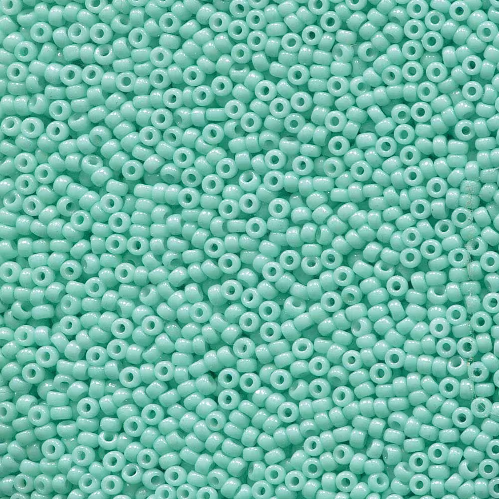 Miyuki Seed Beads Duracoat Seafoam Green 11-4472 23G Opaque 11/0 Japanese Bead, Beads, Glass