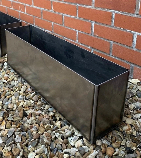 Metal Planters - Steel Planter -Outdoor Plant Pot Pots Planting Large