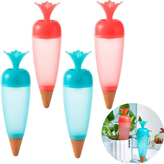 Automatic Plant Irrigation Kit Drip Irrigation Automatic Waterer Watering Device System Holiday Watering Device Garden Plant Irrigation System 4PCS