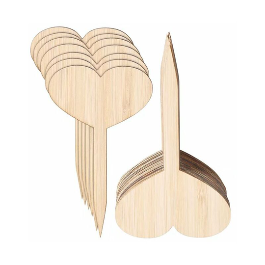 50 Pcs Bamboo Plant Tags Waterproof Wooden Plant Labels for Outdoor Garden Plant with a Marker,Betterlife