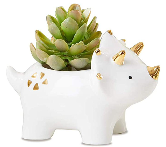 Cute Ceramic Dinosaurs Succulent Planters Pots With Drainage Hole For Indoors & Outdoors Decoration Maceta Dinosaurios