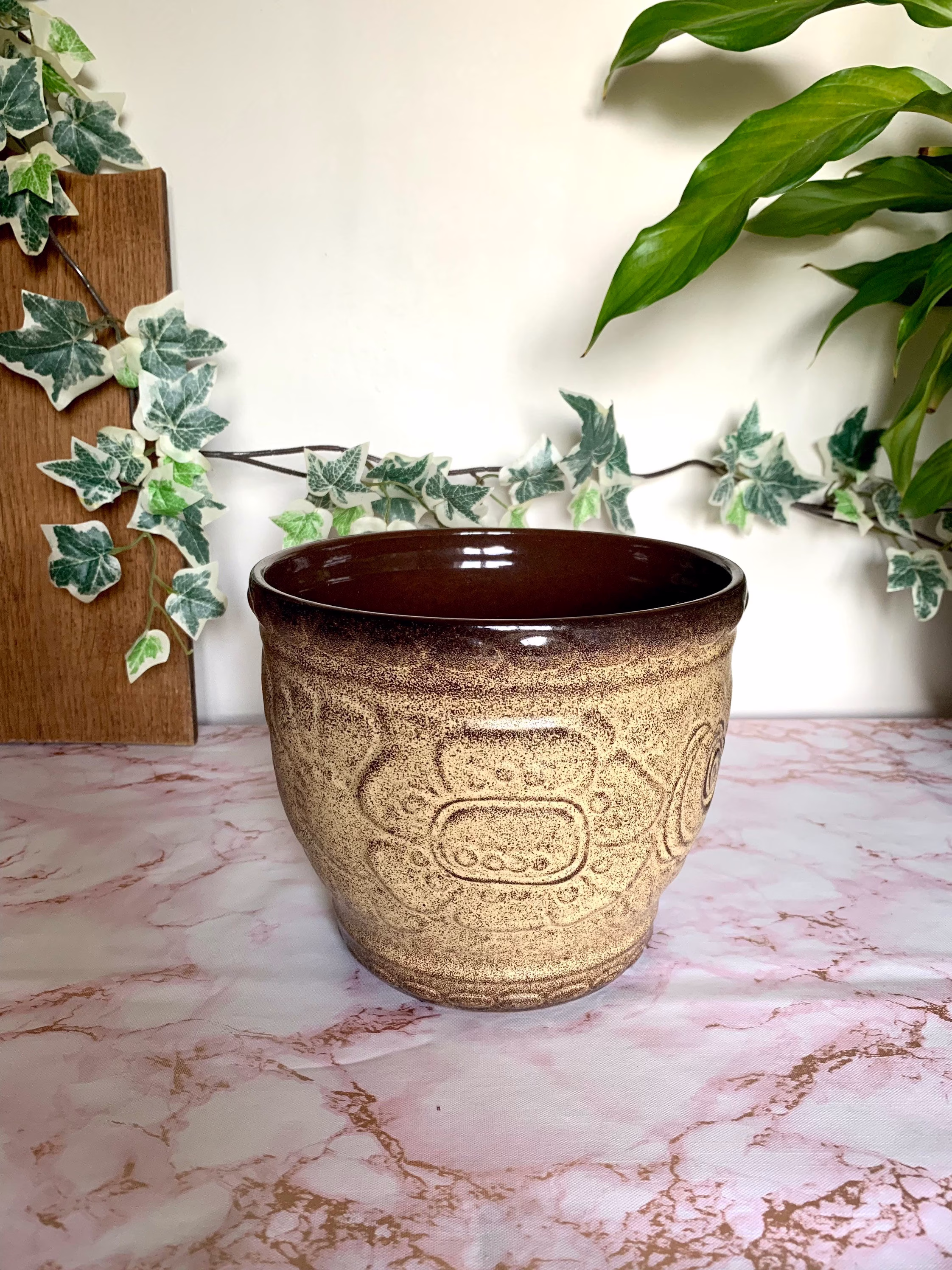 Vintage West Germany Plant Pot | Scheurich Keramik Pottery Cactus Pots Houseplant