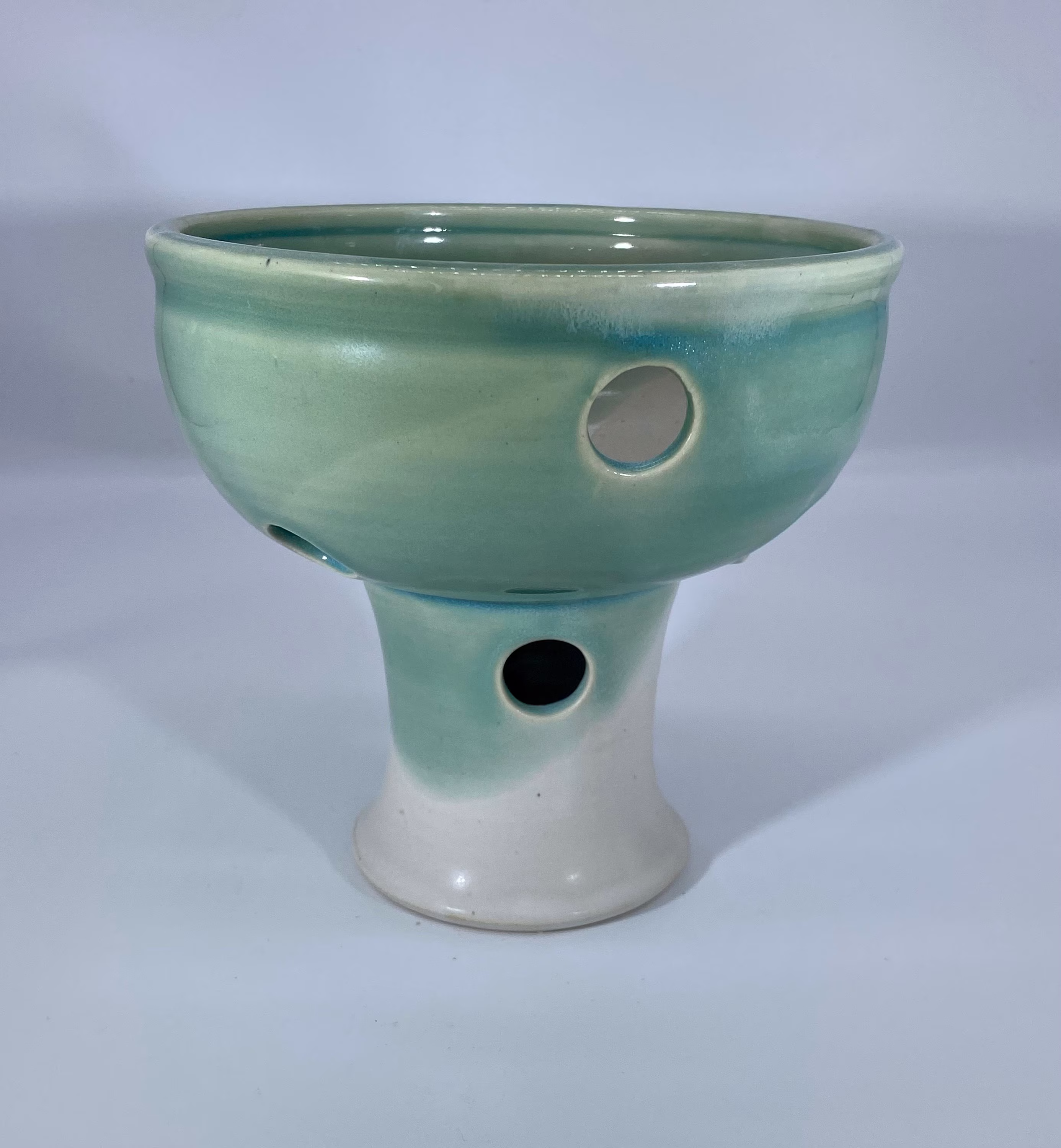 stoneware Orchid Pot With High Foot