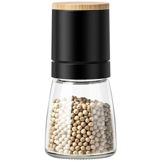 Pepper Salt Grinder Mill - Adjustable Coarseness Ceramic Spice Grinder Shaker - for Home Kitchen Gifts Ceramic core black
