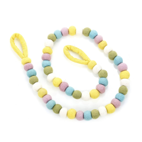 Easter Bubble Garland Fair Trade Handmade Seasonal Felt