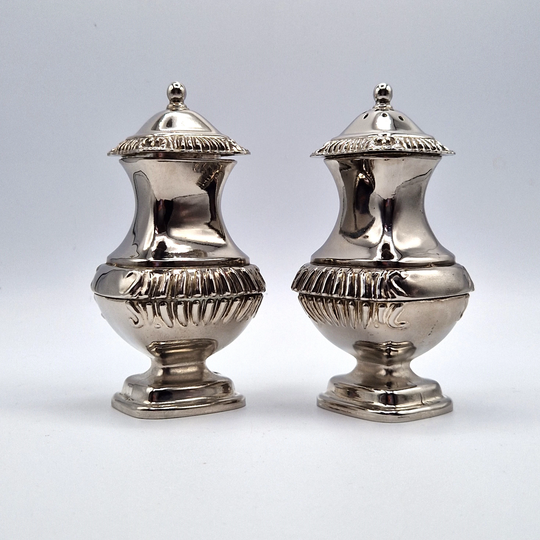 Silver Plated Salt & Pepper Set Grenadier England