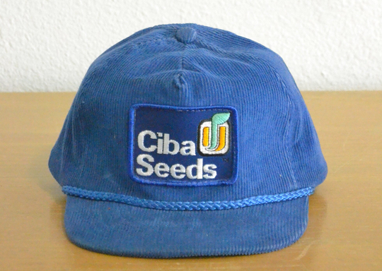 Vintage Ciba Seeds Patched Corduroy Cap
