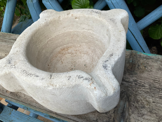 A Superb Antique French Large 19C Stone Mortar