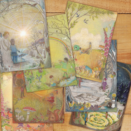 Seasonal Postcard Set. 7 Seasonal Cards. Celebrate Each Season