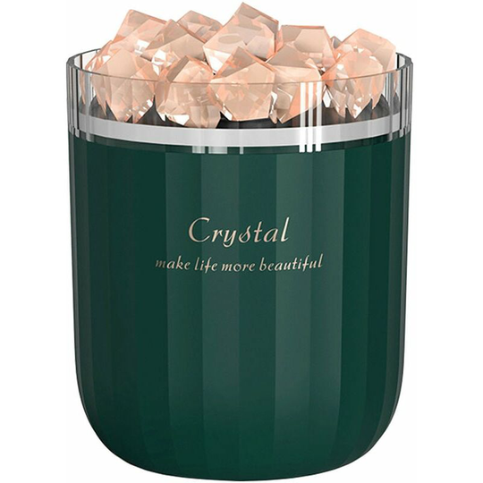 Crystal Salt Stone Humidifier Colorful Light Mist Humidifier Portable Quiet usb Essential Oil Diffuser Humidifier, Green - Green