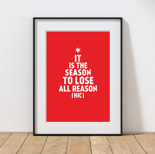 Personalised It Is The Season Christmas Print