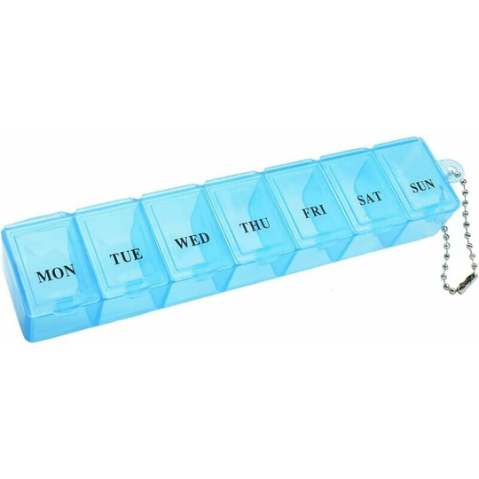 Day Pill Box Once a Day Pill Box Storage Case For Medicines, Supplements, Vitamins And Cod Liver Oil