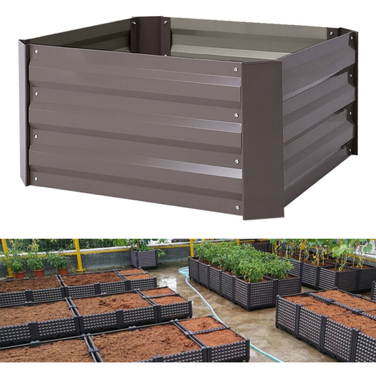 Garden Planter Raised Bed Outdoor Vegetable Plants Flowers Pots Box, m - Livingandhome