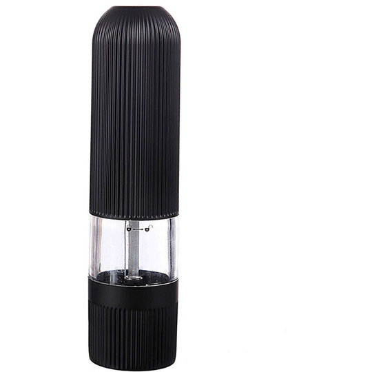 Fvbjd - Salt and Pepper Mills Set Stainless Steel with Adjustable Ceramic Grinder Design Spice Mills Set Manual black single