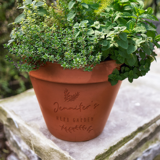 Herb Garden Personalised Plant Pot