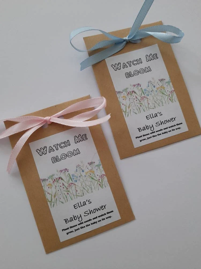 Baby Shower Favor, Wild Seeds For Baby Shower, Gift, Thank You, Seed Packs, Flower Packs