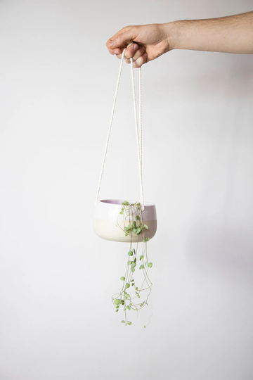 Lilac Hanging Plant Pot