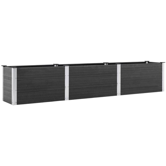 Garden Raised Bed 300x50x54 cm WPC Grey vidaXL - Grey