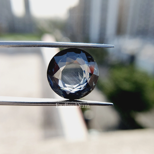 Vintage Grey Salt & Pepper Moissanite Diamond, Round Cut Loose Solitaire Diamond For Gift, Jewelry Making